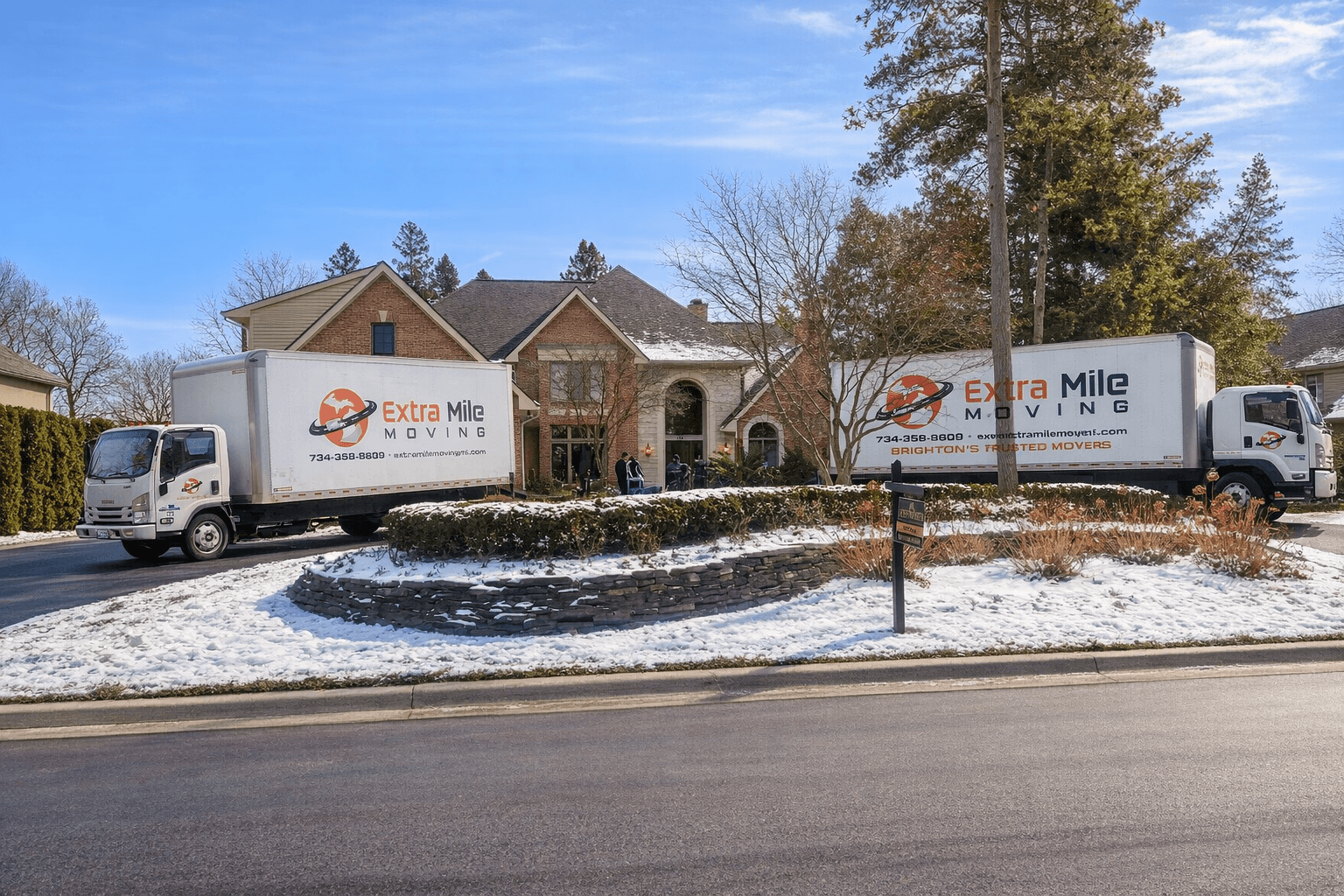 Extra Mile Moving trucks